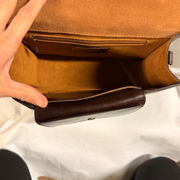 Patricia Nash Amara Top Handle Leather Crossbody Colorblock - Picture 9 of 11